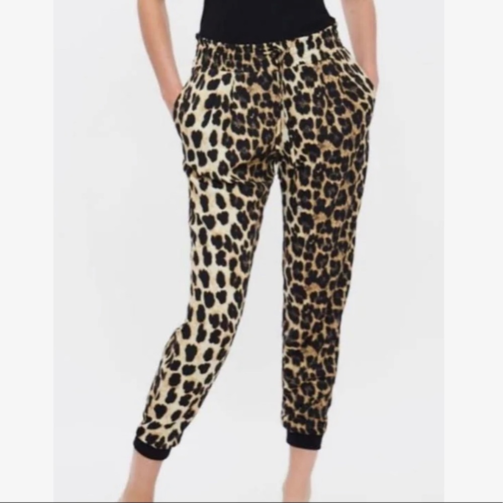 Zara Leopard Joggers